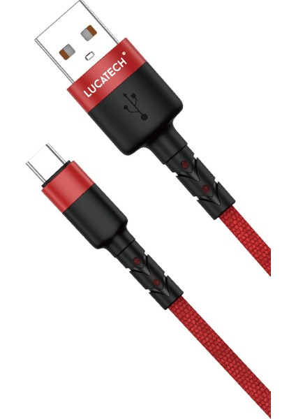 Huawei, Samsung, Xiaomi, Oppo Uyumlu Type-C 2.4 A Hızlı Şarj ve Data Kablosu 1 mt Fiber Kırılmaz modelleri