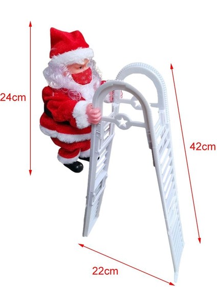 Elektrikli Tırmanma Halatı Noel Baba Noel Dekorasyon Xmas Hediye Ev Çift Merdiven A (Yurt Dışından) fiyatları