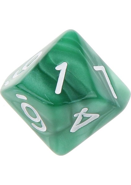 Set / 10 Adet Yeşil On Taraflı D & D Rpg Roleplay Oyunu D10 Dices (Yurt Dışından)