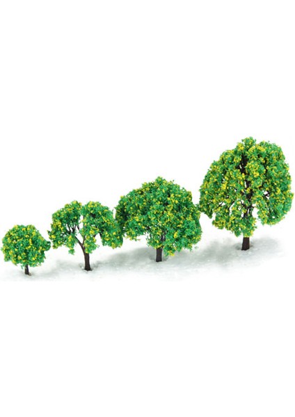 4 Adet Manzara Modeli Tren Ağacı Sarı Çiçek 1.6- 3.94 Inç 1: 75-300 Ölçekli Oo-Z (Yurt Dışından)