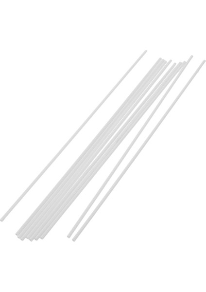 10 Parça Abs Yuvarlak Tüp Beyaz Mimari Modeli Yapı Malzemesi 3X250MM (Yurt Dışından)