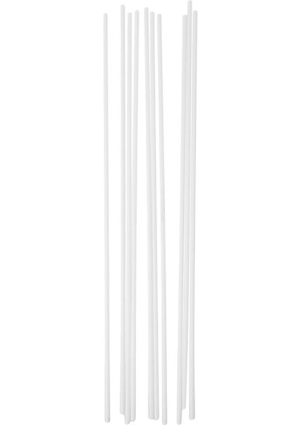 10 Parça Abs Yuvarlak Tüp Beyaz Mimari Modeli Yapı Malzemesi 3X250MM (Yurt Dışından)