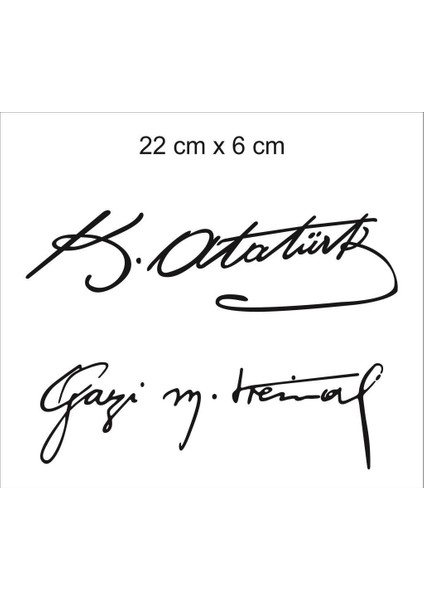 Kemal Atatürk Gazi Kemal Siyah Stıcker
