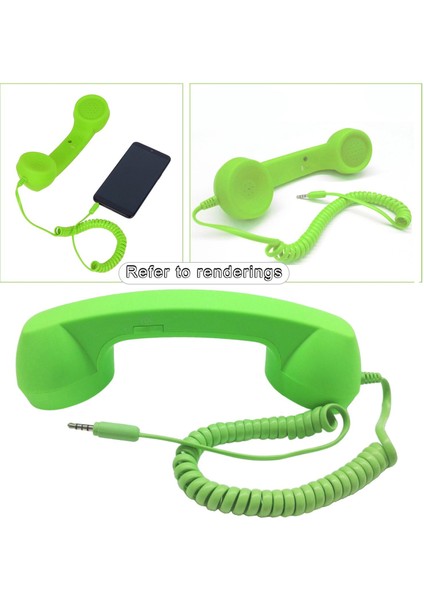 Retro Telefon Ahizesi 3.5mm Klasik Mini iPhone iPad Cep Telefonları Için Pembe(Yurt Dışından)
