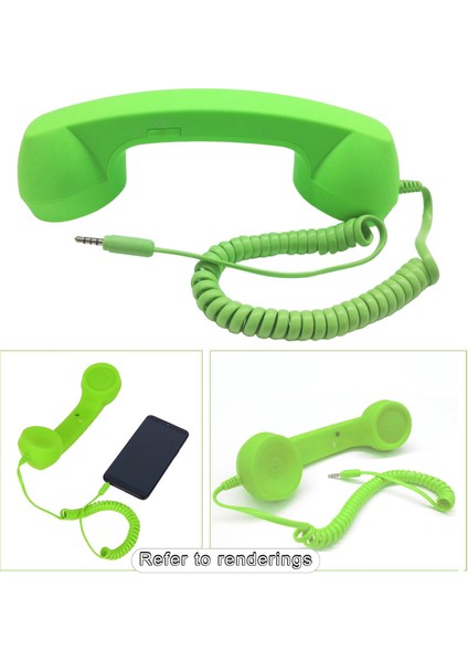 Retro Telefon Ahizesi 3.5mm Klasik Mini iPhone iPad Cep Telefonları Için Pembe(Yurt Dışından)