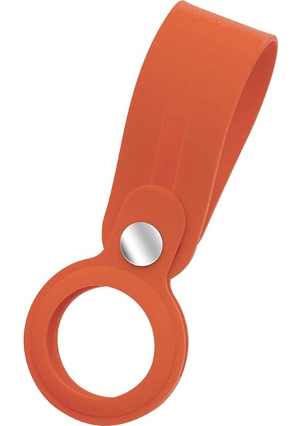 Sıvı Silikon Koruyucu Kapak Apple Airtag Konum Izci Bulucu Turuncu