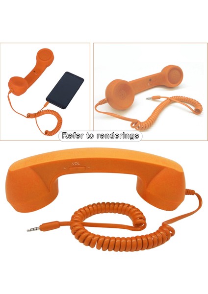 Retro Telefon Ahizesi 3.5mm Klasik Mini iPhone iPad Cep Telefonları Için Pembe(Yurt Dışından) fırsatları