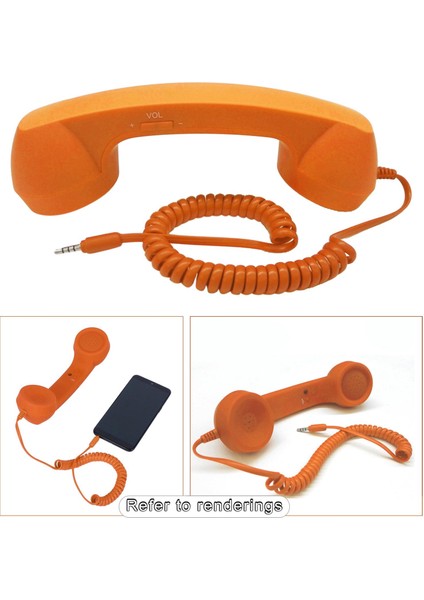 Retro Telefon Ahizesi 3.5mm Klasik Mini iPhone iPad Cep Telefonları Için Pembe(Yurt Dışından) indirimleri