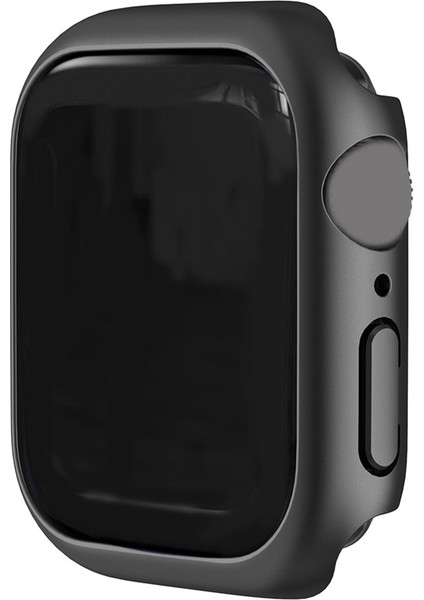 45MM Tampon Çerçeve Koruyucu Kılıf Su Geçirmez Iwatch Serisi 7 Seyahat Siyah