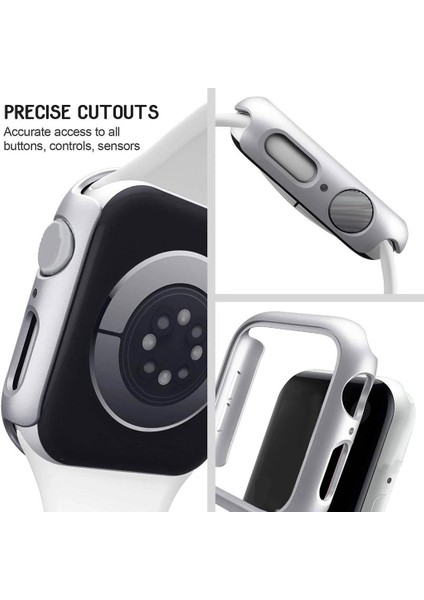 45MM Tampon Çerçeve Koruyucu Kılıf Su Geçirmez Iwatch Serisi 7 Seyahat Siyah fırsatları