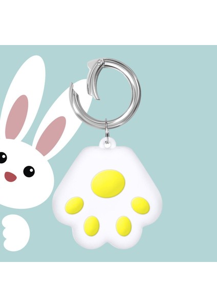 Apple Airtags ile Uyumlu Silikon Kılıf Karikatür Anti-Kayıp Gps Izci Beyaz(Yurt Dışından) modelleri