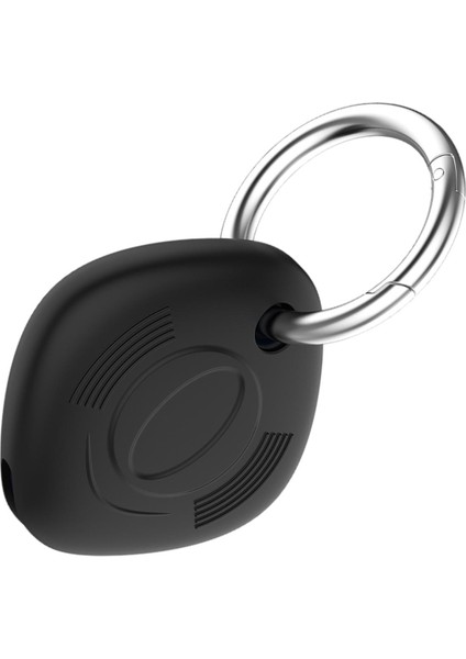 Durumda Kapak Izci Taşıma Anahtarlık Silikon Shell Samsung Galaxy Smarttag Siyah Için