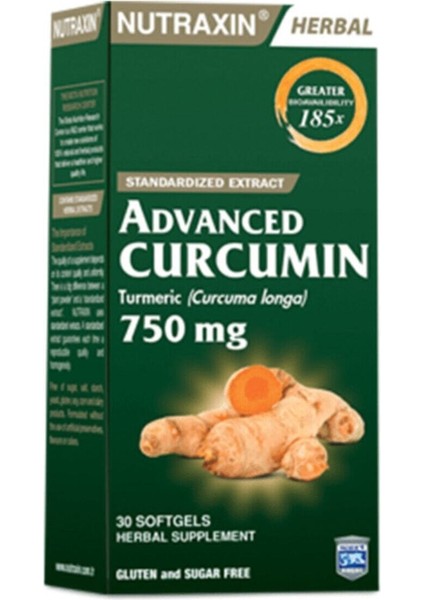 Advanced Curcumin 750 Mg 30 Softgel
