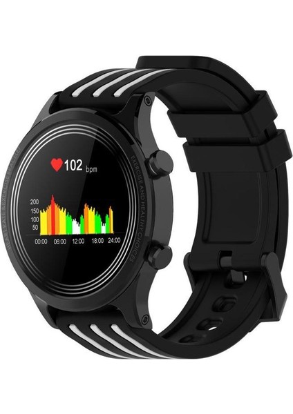 IP68 Su Geçirmez Spor Akıllı Izle Kalp Hızı Monitörü Beyaz