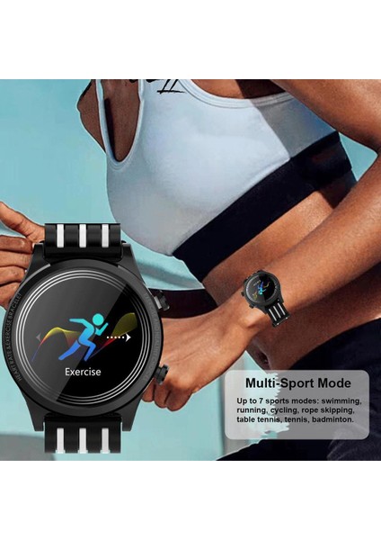 IP68 Su Geçirmez Spor Akıllı Izle Kalp Hızı Monitörü Beyaz