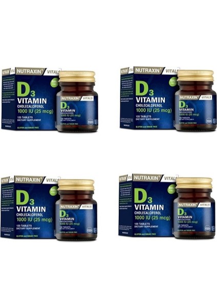D3 Vitamin 120 Tablet*4