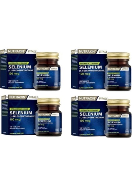 Nutraxın Selenıum 100 Tablet 4 Adet