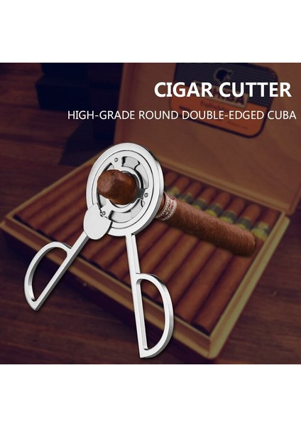 Üçlü Bıçaklar Paslanmaz Çelik Ton Puro Kesici Cep Gadgets Kesici Bıçak Küba Puro Makas | Puro Aksesuarları - (Yurt Dışından) modelleri