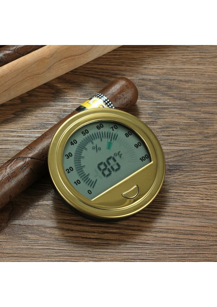 Yuvarlak Puro Higrometre Neme Taşınabilir Doğru Puro Humidor Higrometre Doğru Puro Kılıf Nem Test Cihazı | Puro Aksesuarları - (Yurt Dışından) fırsatları