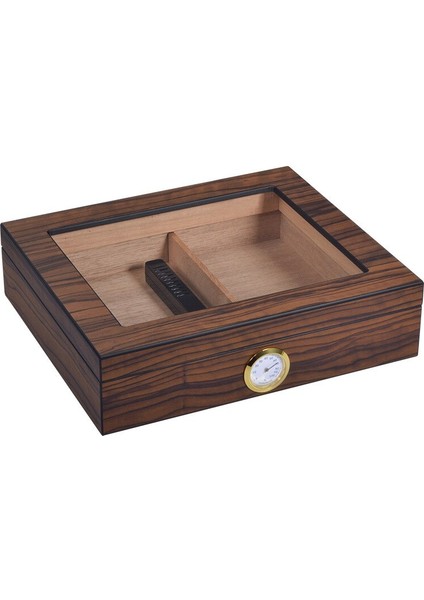 Basit Stil Ahşap Neme Puro Depolama Puro Aracı Aksesuarları Mühürlü Kutu Puro Kutusu Puro Higrometre ile Koruyun | Puro Aksesuarları - (Yurt Dışından)