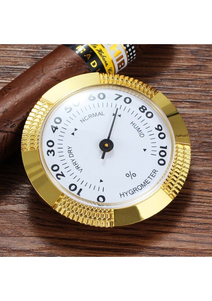 1 Adet Yuvarlak Puro Higrometre Neme Hassas Puro Humidor Higrometre Aksesuarları Mini Doğru Nem Ölçer | Puro Aksesuarları - (Yurt Dışından) fiyatları