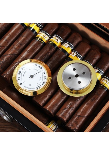 1 Adet Yuvarlak Puro Higrometre Neme Hassas Puro Humidor Higrometre Aksesuarları Mini Doğru Nem Ölçer | Puro Aksesuarları - (Yurt Dışından) modelleri
