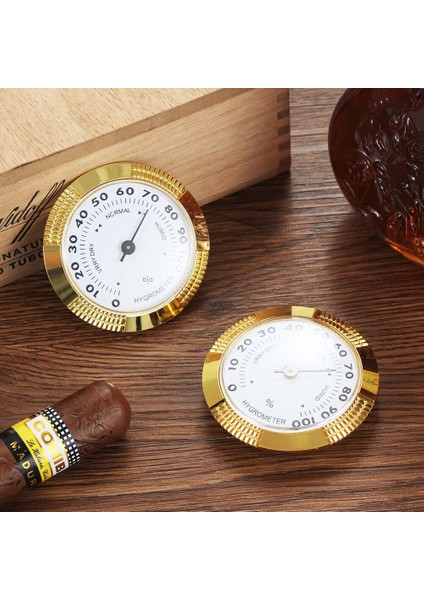 1 Adet Yuvarlak Puro Higrometre Neme Hassas Puro Humidor Higrometre Aksesuarları Mini Doğru Nem Ölçer | Puro Aksesuarları - (Yurt Dışından) fırsatları