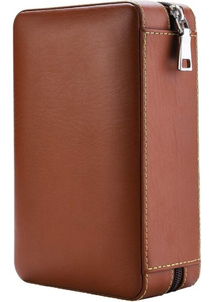 Puro Depolama Puro Humidors Puro Neme Durumda Taşınabilir Cedar Ahşap Deri Seyahat Neme Nemlendirici Set Hediye Kutusu | Puro Aksesuarları - (Yurt Dışından)