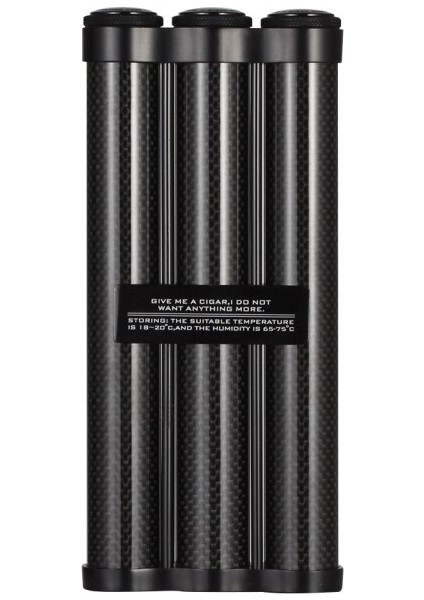 2cigar Tüp Kavanoz Seyahat Neme Taşınabilir Karbon Fiber W / Nemlendirici Puro Vaka Tutucu Bölünmüş Depolama Puroları Neme | Puro Aksesuarları - (Yurt Dışından) fırsatları