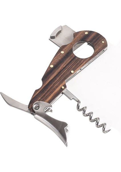 4 In 1 Puro Kesici Set Çok Fonksiyonlu Seyahat Ahşap Paslanmaz Çelik Puro Araçları ile Yumruk ve Hediye Kutusu | Puro Aksesuarları - (Yurt Dışından)