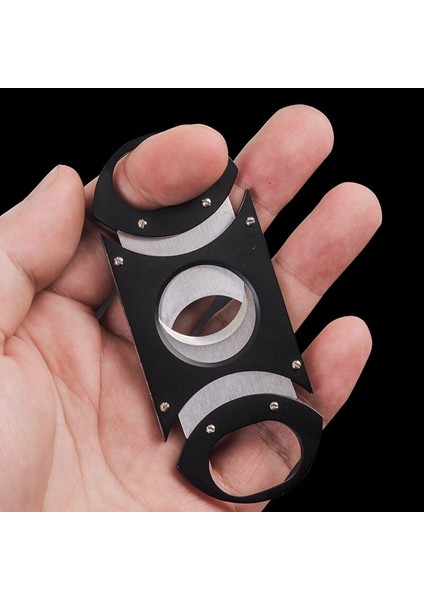 Puro Kesici Giyotin Paslanmaz Çelik Çift Blade Metal Puro Clippers Puro Aksesuarları Araçları Için Makas | Puro Aksesuarları - (Yurt Dışından) fiyatları