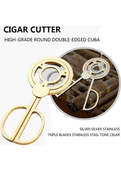 Üçlü 3 Bıçakları Paslanmaz Çelik Ton Puro Kesici Cep Araçları Kesici Bıçak Küba Puro Makas | Puro Aksesuarları - (Yurt Dışından) modelleri