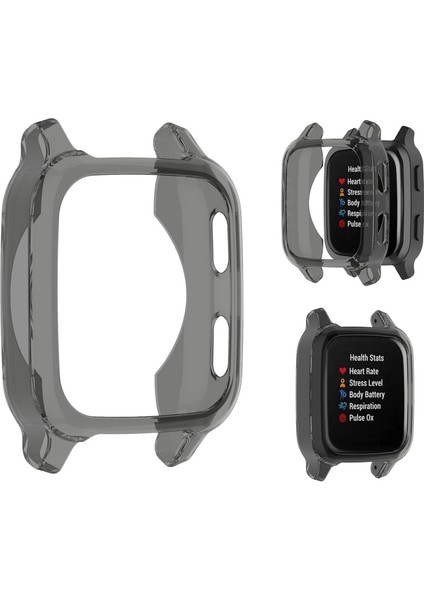 Anti-Scratch Durumda Kapak Kabuk Çerçeve Tampon Aksesuarları Garmin Venu Sq Siyah Için modelleri
