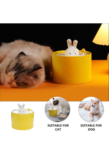 Seramik Su Dağıtıcısı USB Şarj Içme Çeşmesi Pet Içme Cihazı | Kedi Besleme ve sulama Malzemeleri - (Yurt Dışından) fırsatları