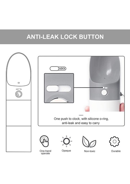 2 In 1 Taşınabilir Köpek Su Şişesi Gıda Konteyner Nontoksik Ayrılabilir Pet Besleyici Içme Su Dağıtıcı Sızdırmaz | Köpek Besleme - (Yurt Dışından) modelleri