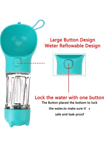 Açık Pet Besleyici 300 ml Küçük Büyük Köpekler Için Yavru Kedi Köpek Kase Pet Su Dağıtıcı Taşınabilir Pet Köpek Su Şişesi | Köpek Besleme - (Yurt Dışından) fiyatları