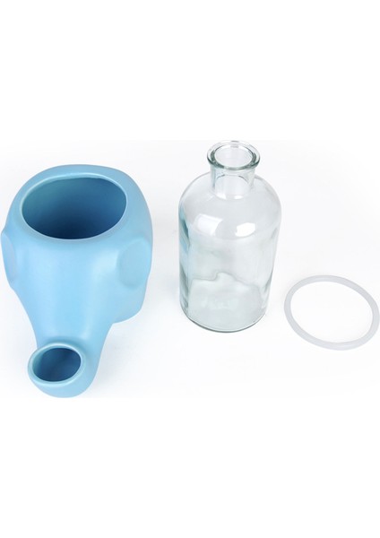 1 Adet Pet Otomatik Su Dağıtıcısı Seramik Cat Waterbowl Büyük Kapasiteli Waterer | Kedi Besleme ve sulama Malzemeleri (Mavi) - (Yurt Dışından)