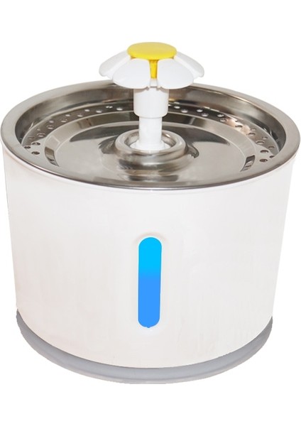 Otomatik Kedi Su Filtresi ile Çeşme 2.4l Pet Içme Su Dağıtıcı Elektrikli USB LED Köpek Kedi Içme Çeşmesi Kedi Besleyici | Kedi Besleme ve sulama Malzemeleri (Gri) - (Yurt Dışından)