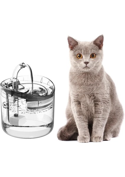 1.8l Elektriklitansparent Kedi Su Çeşmesi Drinker Kediler Için Su Dağıtıcı Kedi Yavru Köpek Köpek Yavru Pet Içme Kase Su Besleyici - (Yurt Dışından)