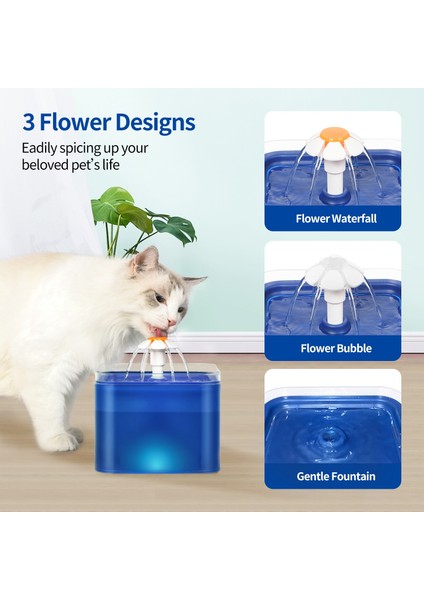 Otomatik Kedi Su Dolma Köpek Su Dağıtıcısı Şeffaf Drinker Pet Içme Filtreleri Sessiz LED Pompa | Kedi Besleme ve sulama Malzemeleri - (Yurt Dışından) fırsatları