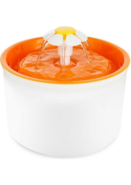 Otomatik Kedi Su Çeşmesi Içme Oto Su Dağıtıcı Besleyici Köpek Su Kasesi Filtrelenmiş Pet Malzemeleri 1.6l Köpek Besleyici Drinker (Turuncu) - (Yurt Dışından)