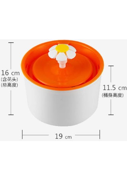 Otomatik Kedi Su Çeşmesi Içme Oto Su Dağıtıcı Besleyici Köpek Su Kasesi Filtrelenmiş Pet Malzemeleri 1.6l Köpek Besleyici Drinker (Turuncu) - (Yurt Dışından) fırsatları