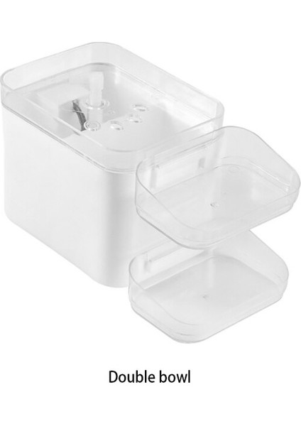 Otomatik Kedi Köpek Su Çeşmesi Akıllı Pet Içme Kase ile Kızılötesi Hareket Sensörü ile Pet Su Dağıtıcı Besleyici ile Aydınlatma (Beyaz) - (Yurt Dışından)