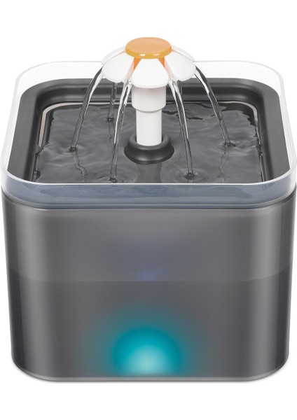 Otomatik Pet Su Çeşmesi Kedi Su Dağıtıcısı USB Dilsiz Şeffaf Drinker Köpek Içme Besleyici Kase LED Seviye Ekran ile | Kedi Besleme ve sulama Malzemeleri (Siyah) - (Yurt Dışından)