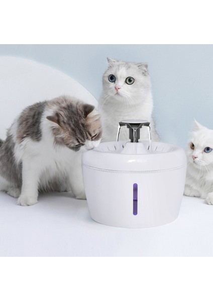2.5l Pet Köpek Kedi Çeşmesi Su Içme Besleyici Kase Kedi Köpek Su Dağıtıcı Sessiz Otomatik Içme Çeşmesi Elektrikli USB | Kedi Besleme ve sulama Malzemeleri - (Yurt Dışından) fiyatları