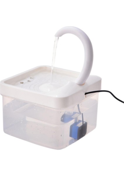 Swan Boyun Pet Su Dağıtıcısı Otomatik Sirkülasyon Kedi Içme Çeşmesi LED Işık, Su Eksikliği Yaparken Otomatik Olarak Kapanır | Kedi Besleme ve sulama Malzemeleri - (Yurt Dışından) fiyatları