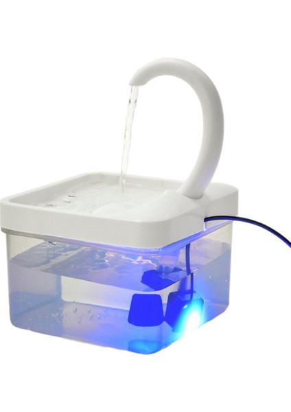 Swan Boyun Pet Su Dağıtıcısı Otomatik Sirkülasyon Kedi Içme Çeşmesi LED Işık, Su Eksikliği Yaparken Otomatik Olarak Kapanır | Kedi Besleme ve sulama Malzemeleri - (Yurt Dışından) modelleri