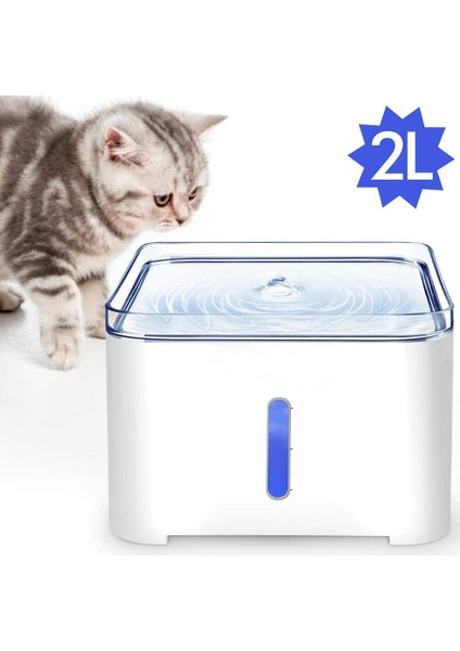 2l Otomatik Pet Kedi Su Çeşmesi LED Elektrikli USB Köpek Sessiz Drinker Besleyici Kase Pet Içme Çeşmesi Köpek Su Süngeri | Kedi Besleme ve sulama Malzemeleri - (Yurt Dışından) fiyatları