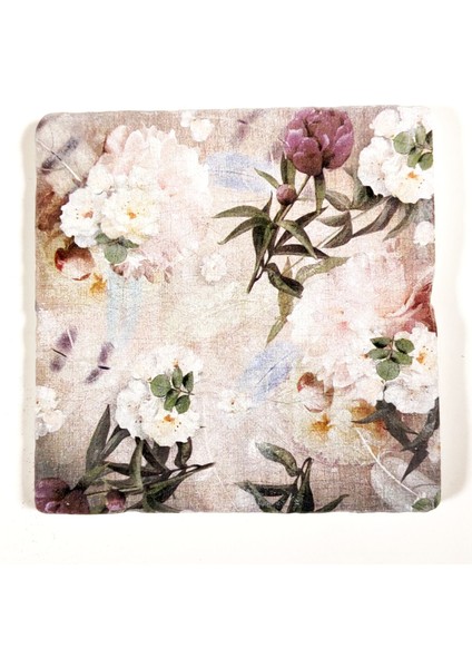 Dekoratif Figürlü Doğal Taş Gider Kapağı Banyo Süsü Tekli 10 x 10 cm