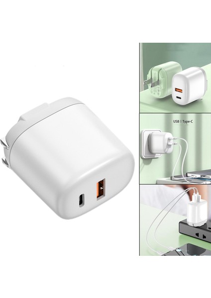 20 W USB C Şarj Kutusu Tipi-C Pd Telefonları Için Huawei Için Xiaomi Için Samsung White Için indirimleri
